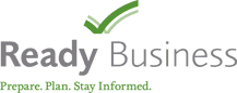 Logo: Ready Business - Prepare. Plan. Stay Informed.